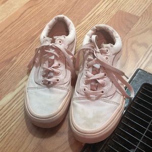 Vans Monochromatic Pale Pink Old Skools